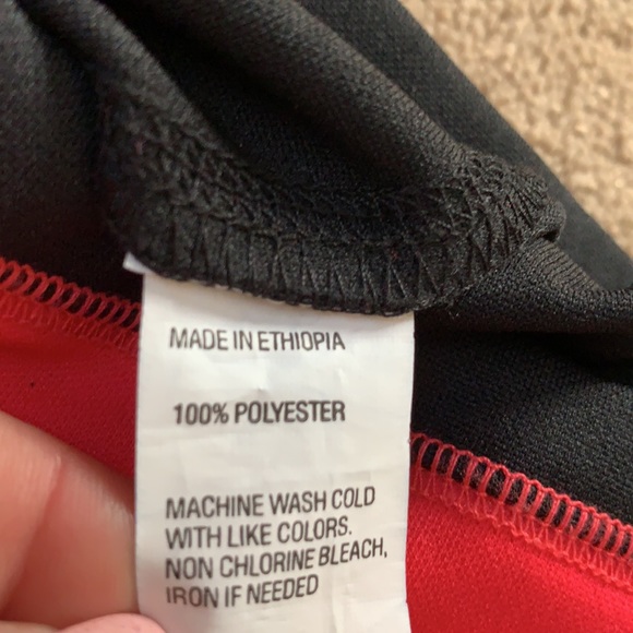 Inspired Jogger Pants in Black with Fuschia Tie - Picture 5 of 6